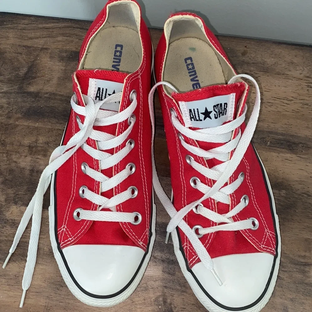 Converse All Star Low Top Sneakers - Red - Picture 2 of 9